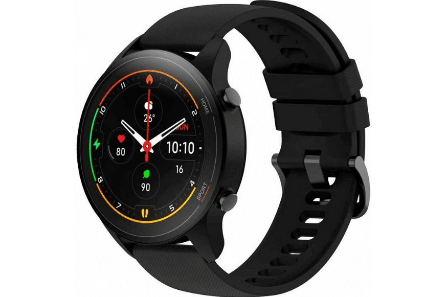 Man sieht die Xiaomi Mi Watch am Handgelenk.